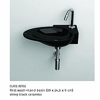 ALSADESIGN-CBF_ Model FIRST_WASH_HAND-shiny black ceramics